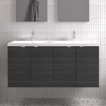 Hudson Reed Fusion Twin 1200mm 4-Door Wall Hung Vanity Unit