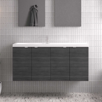 Hudson Reed Fusion Slimline 1000mm 4-Door Wall Hung Vanity Unit
