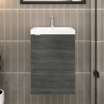 Hudson Reed Fusion 400mm 1-Door Wall Hung Vanity Unit