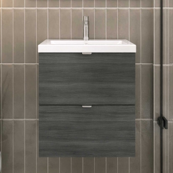 Hudson Reed Fusion 500mm 2-Drawer Wall Hung Vanity Unit