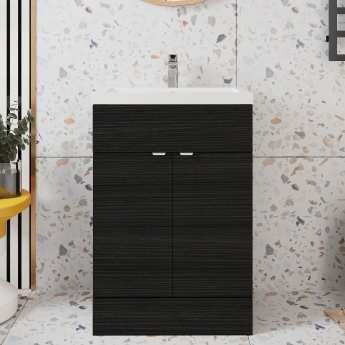 Hudson Reed Fusion 600mm 2-Door Floor Standing Vanity Unit
