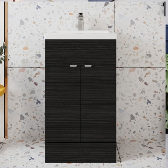 Hudson Reed Fusion 500mm 2-Door Floor Standing Vanity Unit