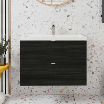 Hudson Reed Fusion 800mm 2-Drawer Wall Hung Vanity Unit