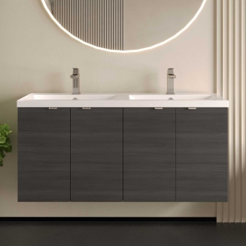 Hudson Reed Fusion Twin 1200mm 4-Door Wall Hung Vanity Unit