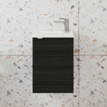 Hudson Reed Fusion Slimline 400mm 1-Door Wall Hung Vanity Unit