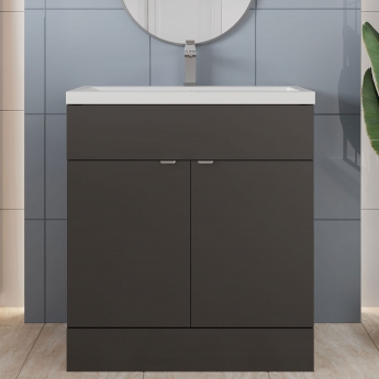 Hudson Reed Fusion 800mm 2-Door Floor Standing Vanity Unit