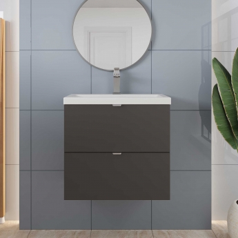 Hudson Reed Fusion 600mm 2-Drawer Wall Hung Vanity Unit