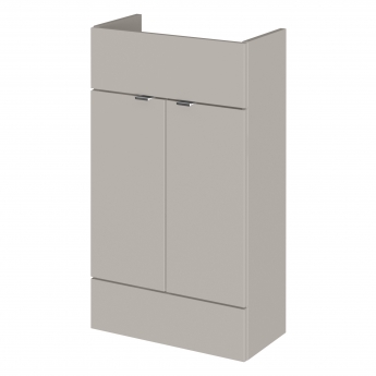 Hudson Reed Fusion RH Combination Unit with Square Semi Recessed Basin 1000mm Wide - Pebble Grey