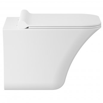Hudson Reed Grace Wall Hung Rimless Toilet - Soft Close Seat