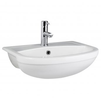 Hudson Reed Harmony Semi Recessed Basin 500mm Wide - 1 Tap Hole