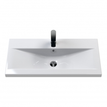 Hudson Reed Coast Floor Standing Vanity Unit with Basin 1 800mm Wide - Gloss Grey