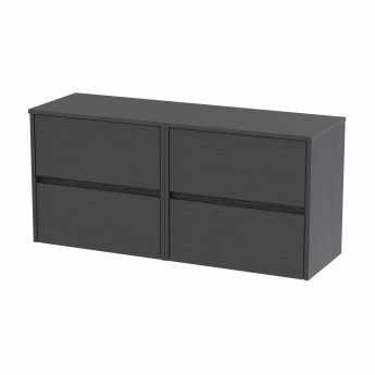 Hudson Reed Havana Twin 1200mm 4-Drawer Wall Hung Vanity Unit with Countertop