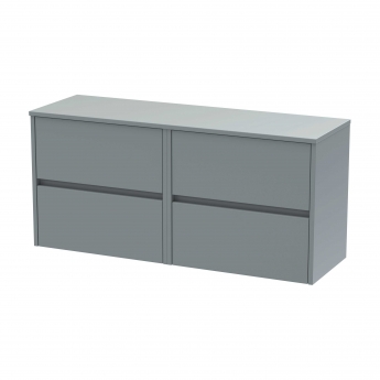 Hudson Reed Havana Twin 1200mm 4-Drawer Wall Hung Vanity Unit with Countertop