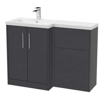 Hudson Reed Juno 1100mm Combination Vanity Basin and Toilet Unit | Product Image