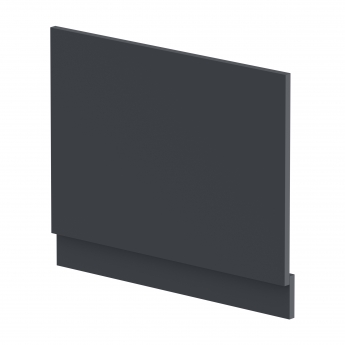 Hudson Reed Juno Straight Bath End Panel and Plinth 560mm H x 700mm W - Satin Anthracite