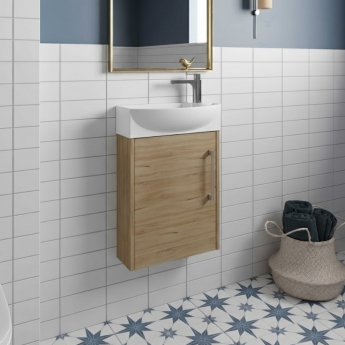 Hudson Reed Juno Compact 440mm 1-Door Wall Hung Vanity Unit