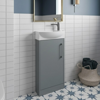 Hudson Reed Juno Compact 440mm 1-Door Floor Standing Vanity Unit