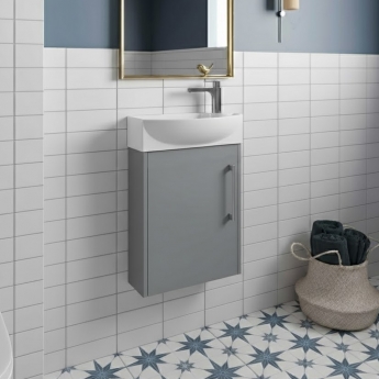 Hudson Reed Juno Compact 440mm 1-Door Wall Hung Vanity Unit