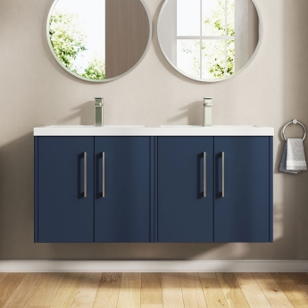 Hudson Reed Juno Twin 1200mm 4-Door Wall Hung Vanity Unit | Product Image