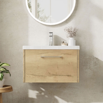 Hudson Reed Juno 600mm 1-Drawer Wall Hung Vanity Unit | Product Image