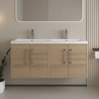 Hudson Reed Juno Twin 1200mm 4-Door Wall Hung Vanity Unit