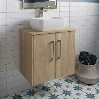 Hudson Reed Juno 600mm 2-Door Wall Hung Vanity Unit with Countertop