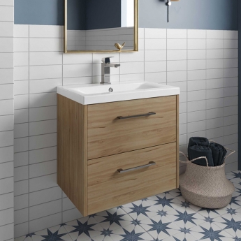 Hudson Reed Juno 600mm 2-Drawer Wall Hung Vanity Unit