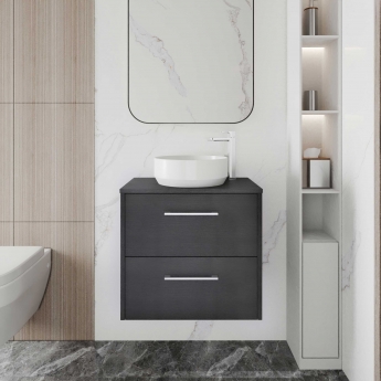 Hudson Reed Juno 600mm 2-Drawer Wall Hung Vanity Unit with Countertop