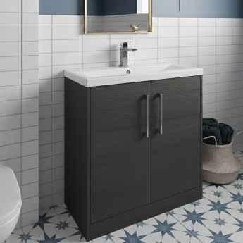 Hudson Reed Juno 800mm 2-Door Floor Standing Vanity Unit