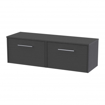 Hudson Reed Juno Twin 1200mm 2-Drawer Wall Hung Vanity Unit with Countertop