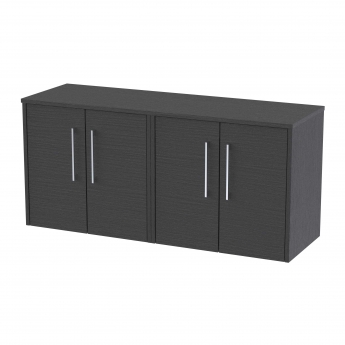 Hudson Reed Juno Twin 1200mm 4-Door Wall Hung Vanity Unit with Countertop