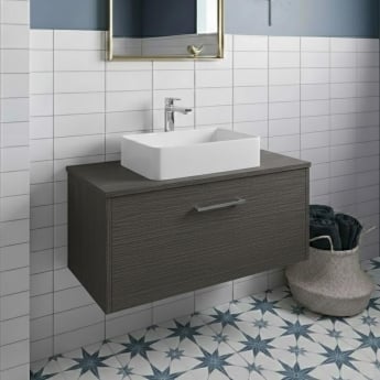 Hudson Reed Juno 800mm 1-Drawer Wall Hung Vanity Unit with Countertop