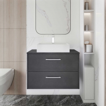 Hudson Reed Juno 800mm 2-Drawer Wall Hung Vanity Unit with Countertop