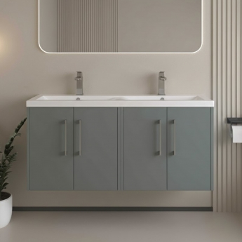 Hudson Reed Juno Twin 1200mm 4-Door Wall Hung Vanity Unit
