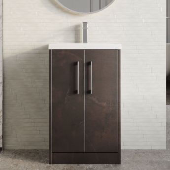 Hudson Reed Juno 500mm 2-Door Floor Standing Vanity Unit | Product Image