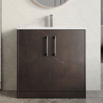 Hudson Reed Juno 800mm 2-Door Floor Standing Vanity Unit | Product Image