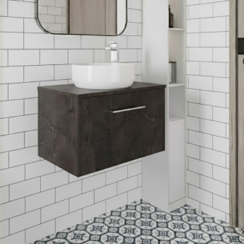 Hudson Reed Juno 600mm 1-Drawer Wall Hung Vanity Unit with Countertop