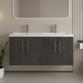 Hudson Reed Juno Twin 1200mm 4-Door Wall Hung Vanity Unit