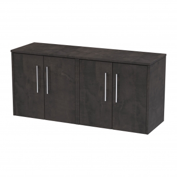 Hudson Reed Juno Twin 1200mm 4-Door Wall Hung Vanity Unit with Countertop