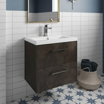 Hudson Reed Juno 600mm 2-Drawer Wall Hung Vanity Unit