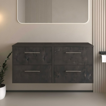 Hudson Reed Juno Twin 1200mm 4-Drawer Wall Hung Vanity Unit with Countertop