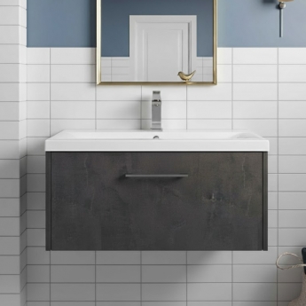 Hudson Reed Juno 800mm 1-Drawer Wall Hung Vanity Unit