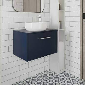 Hudson Reed Juno 600mm 1-Drawer Wall Hung Vanity Unit with Countertop