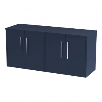 Hudson Reed Juno Twin 1200mm 4-Door Wall Hung Vanity Unit with Countertop