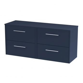Hudson Reed Juno Twin 1200mm 4-Drawer Wall Hung Vanity Unit with Countertop