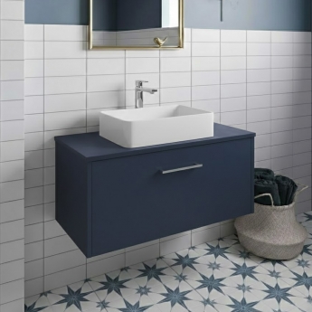 Hudson Reed Juno 800mm 1-Drawer Wall Hung Vanity Unit with Countertop