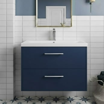 Hudson Reed Juno 800mm 2-Drawer Wall Hung Vanity Unit