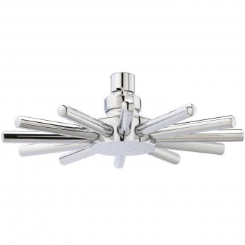 Hudson Reed Kristal Triple Concealed Mixer Shower with Slimline Shower Kit and Fixed Head