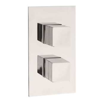 Hudson Reed Lennox Concealed Shower Valve with Diverter Dual Handle - Chrome | Product Image