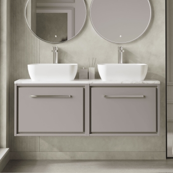Hudson Reed Lille 1200mm 2-Drawer Wall Hung Vanity Unit with Countertop | Product Image